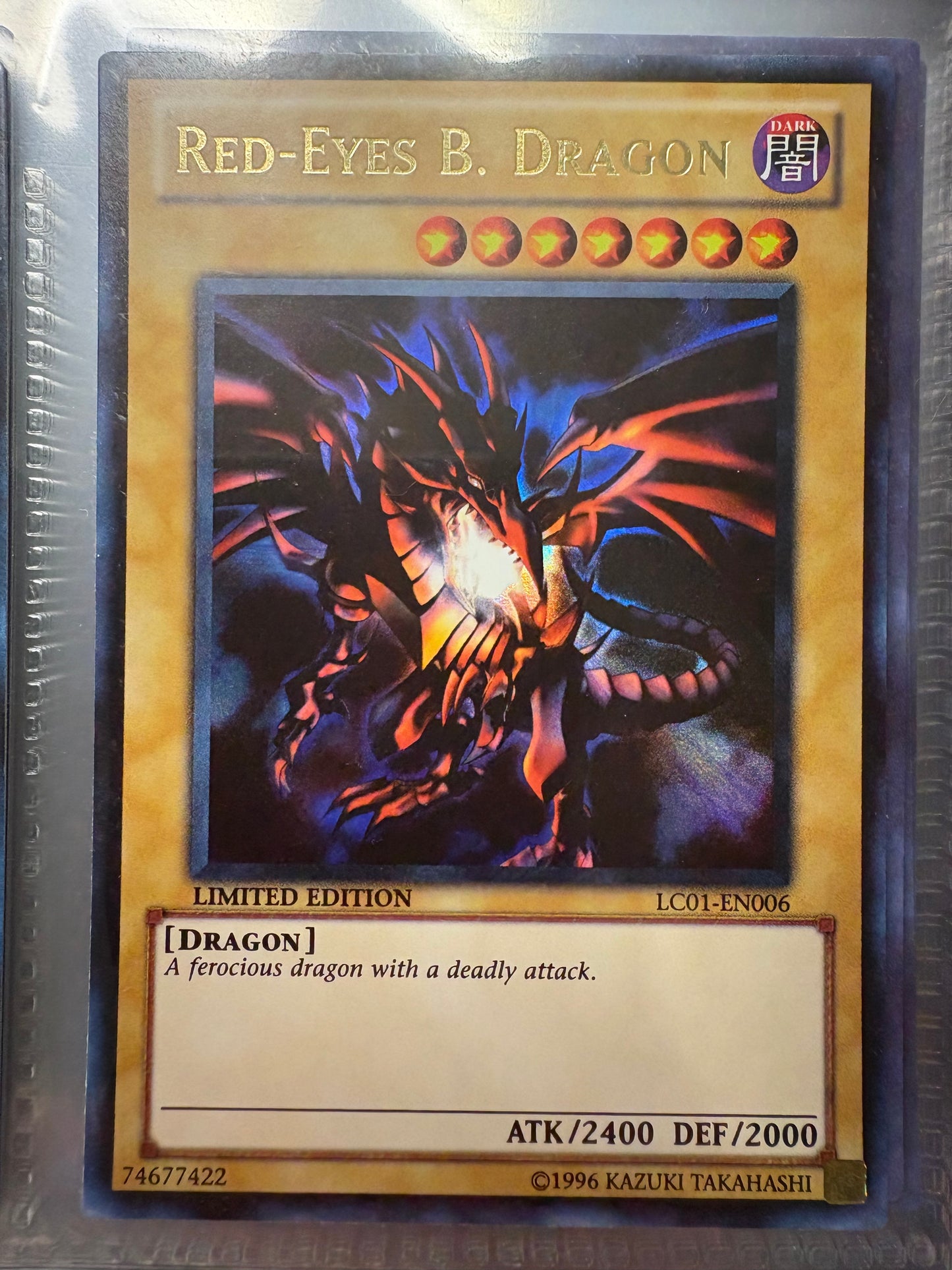 Red-Eyes B. Dragon - LC01-EN006 - Ultra Rare Limited Edition (Ungraded)