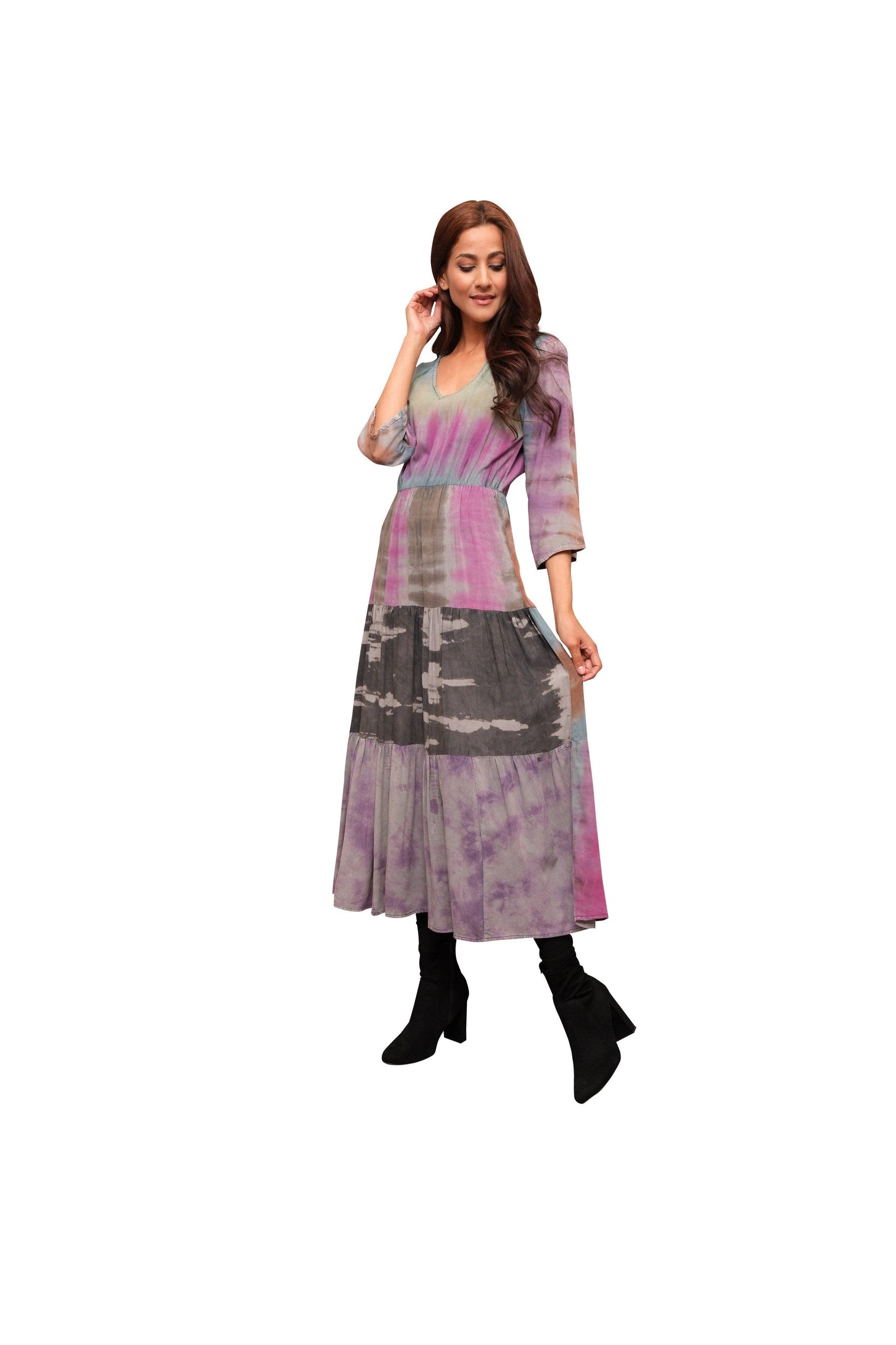Vintage Patchwork Tie Dye
Fall Maxi Dress: 1