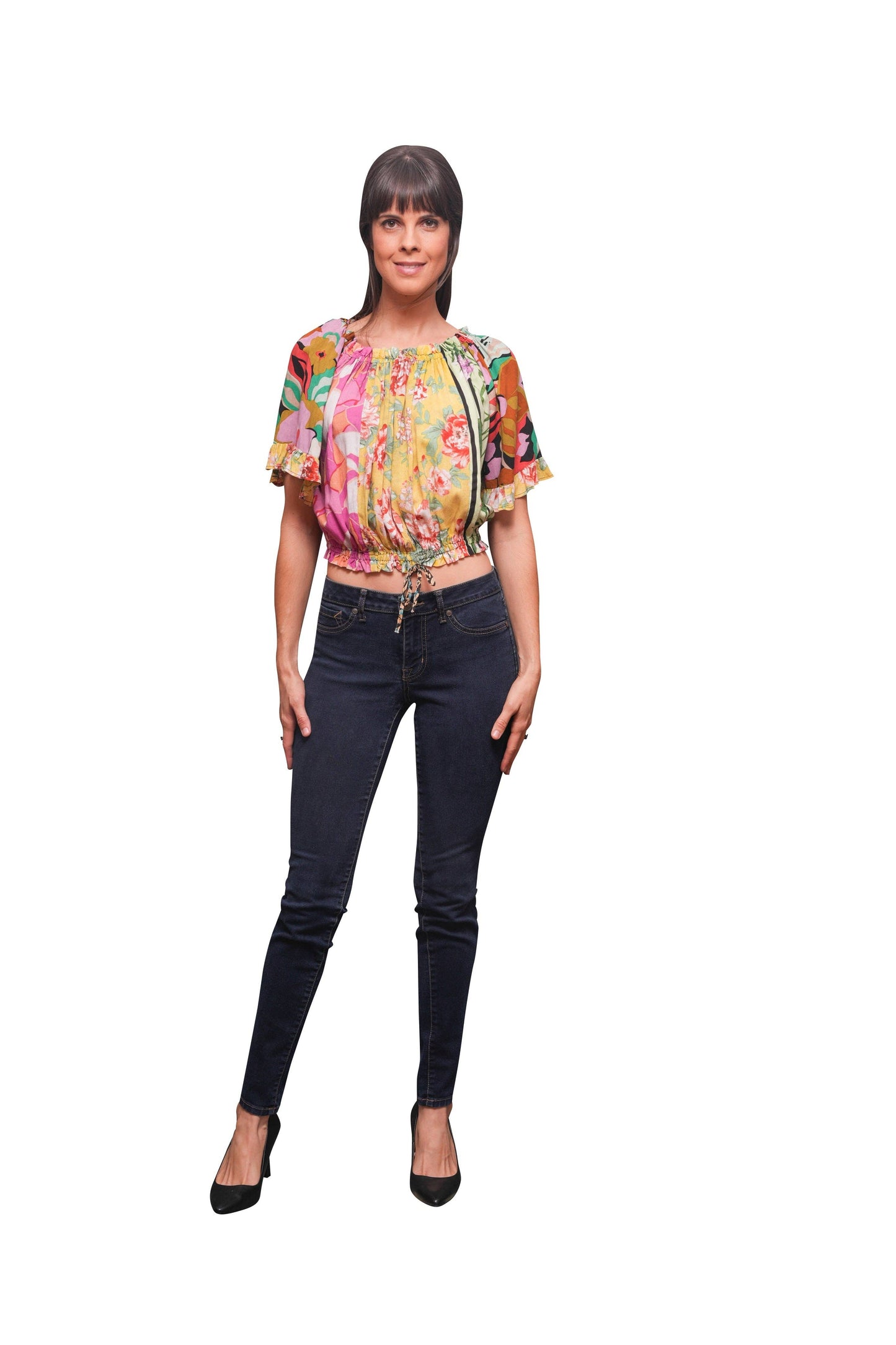 Botanical Bliss Summer Patchwork Top: 2 / (Two Size Pack: S/M & L/XL)