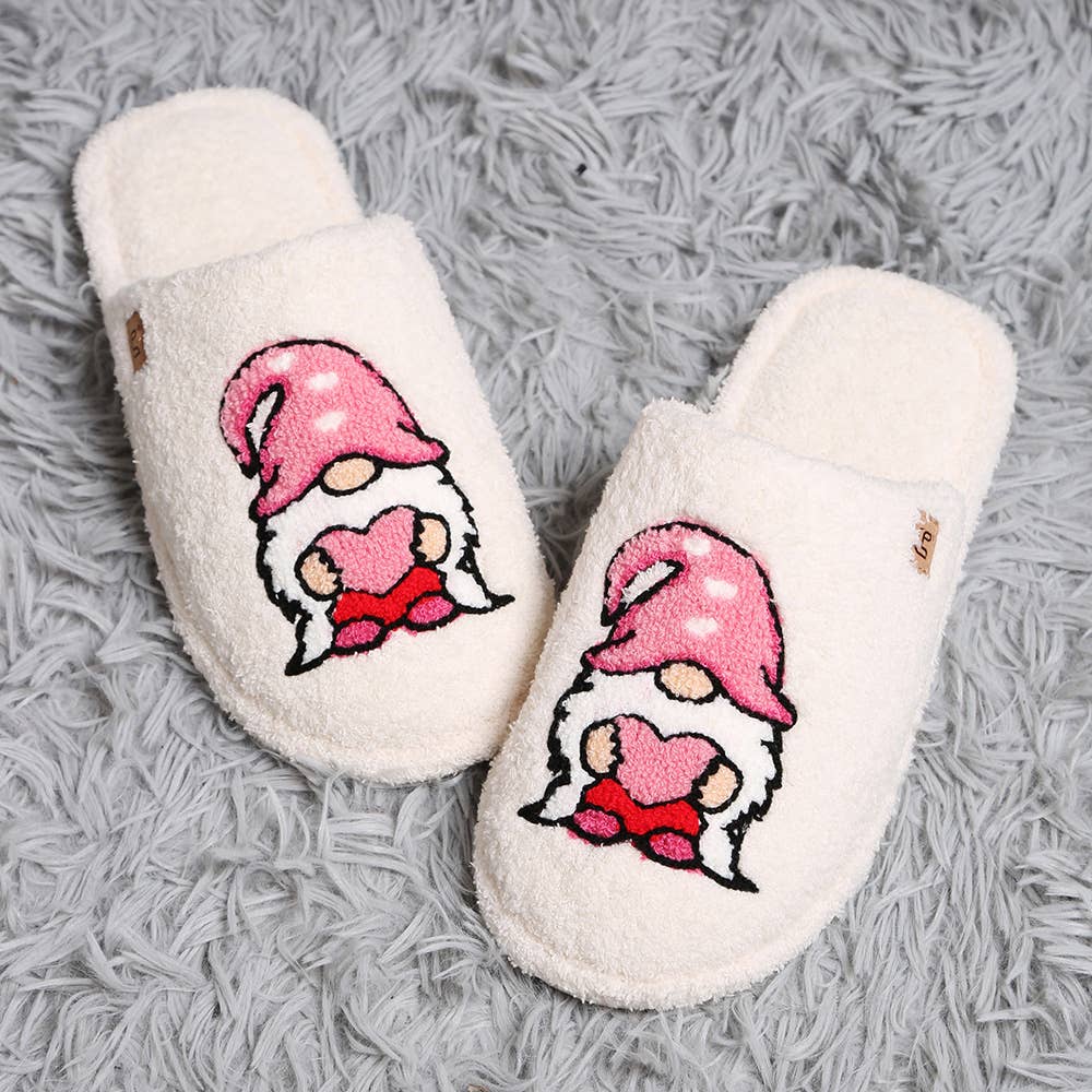Dwarf Print Soft Home Indoor Floor Slippers: S/M