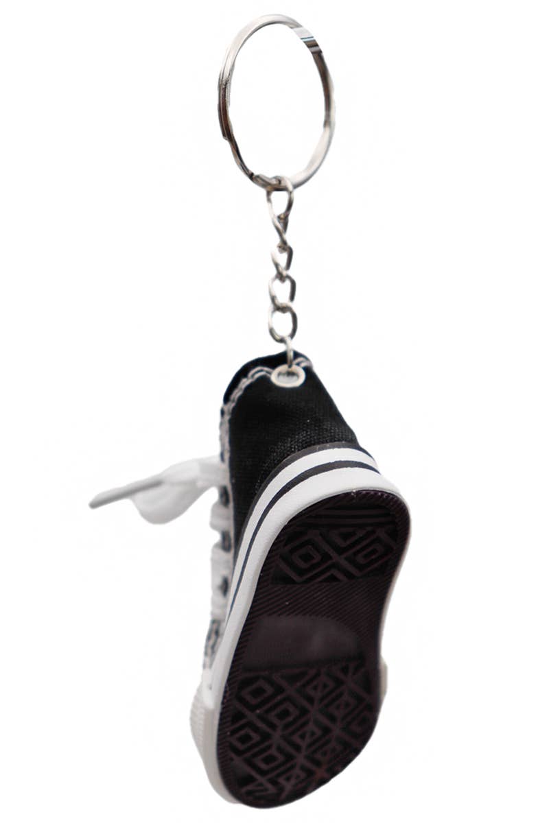 Canvas Rubber Sole Sneakers Novelty Key Chain
