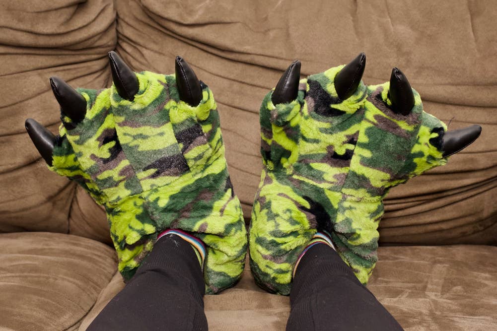 Norty Boys Girls Women Men Soft Animal Claw Paw Feet Indoor: Large (Adult)