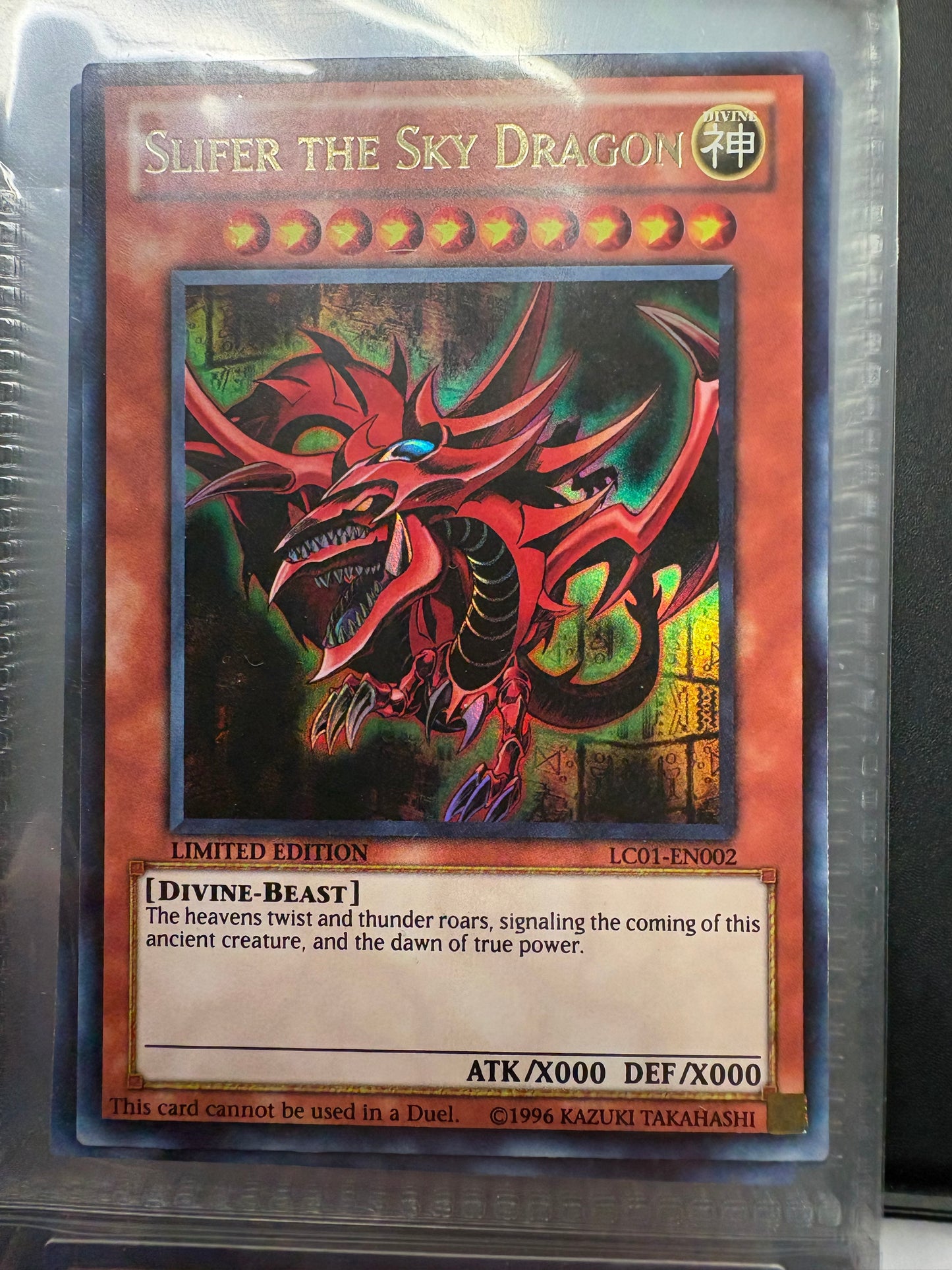 Slifer the Sky Dragon LC01-EN002 - Ultra Rare Limited Edition (Ungraded)