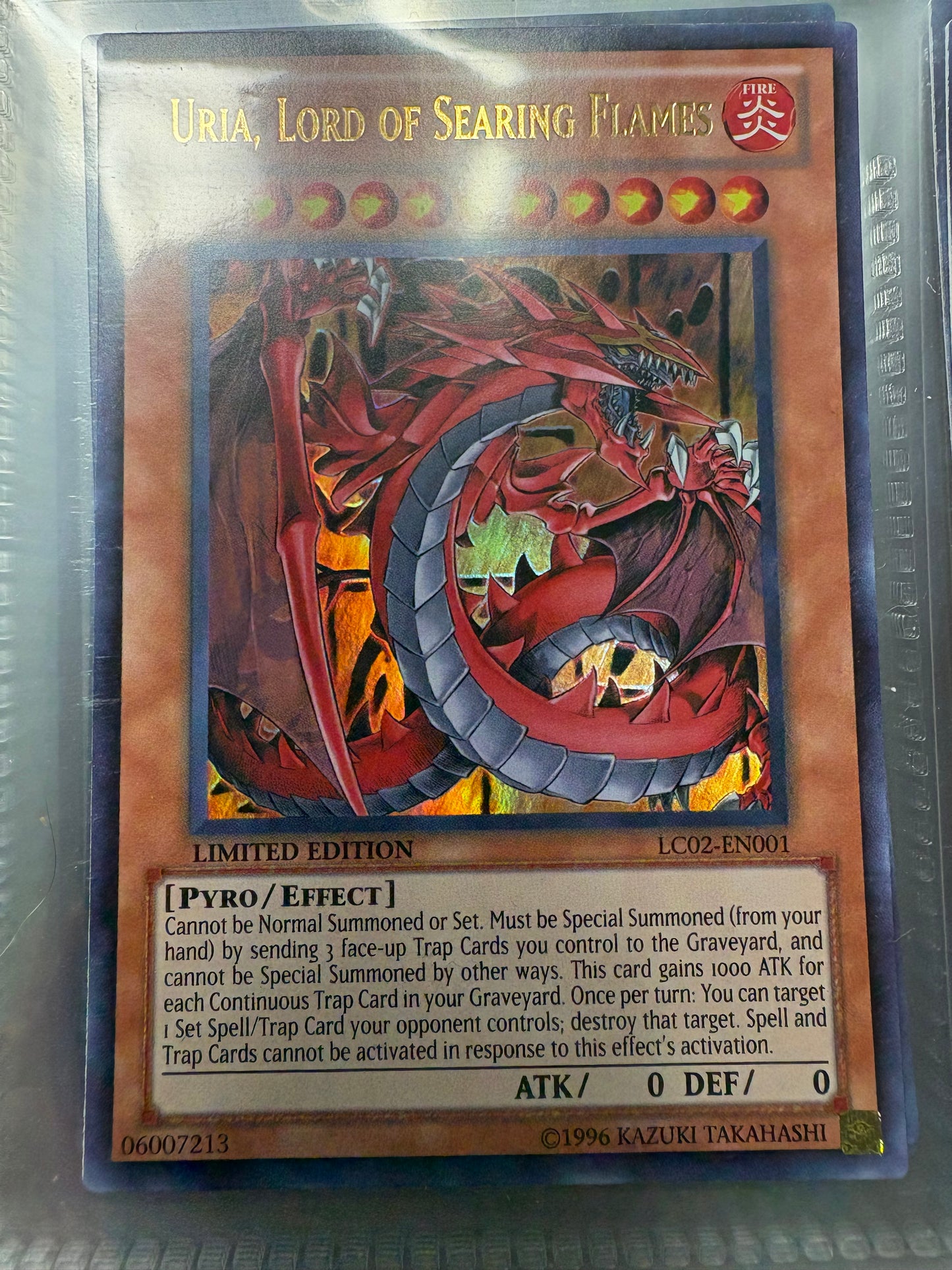 Uria, Lord of Searing Flames - LC02-EN001 - Limited Edition - Ultra Rare (Ungraded)