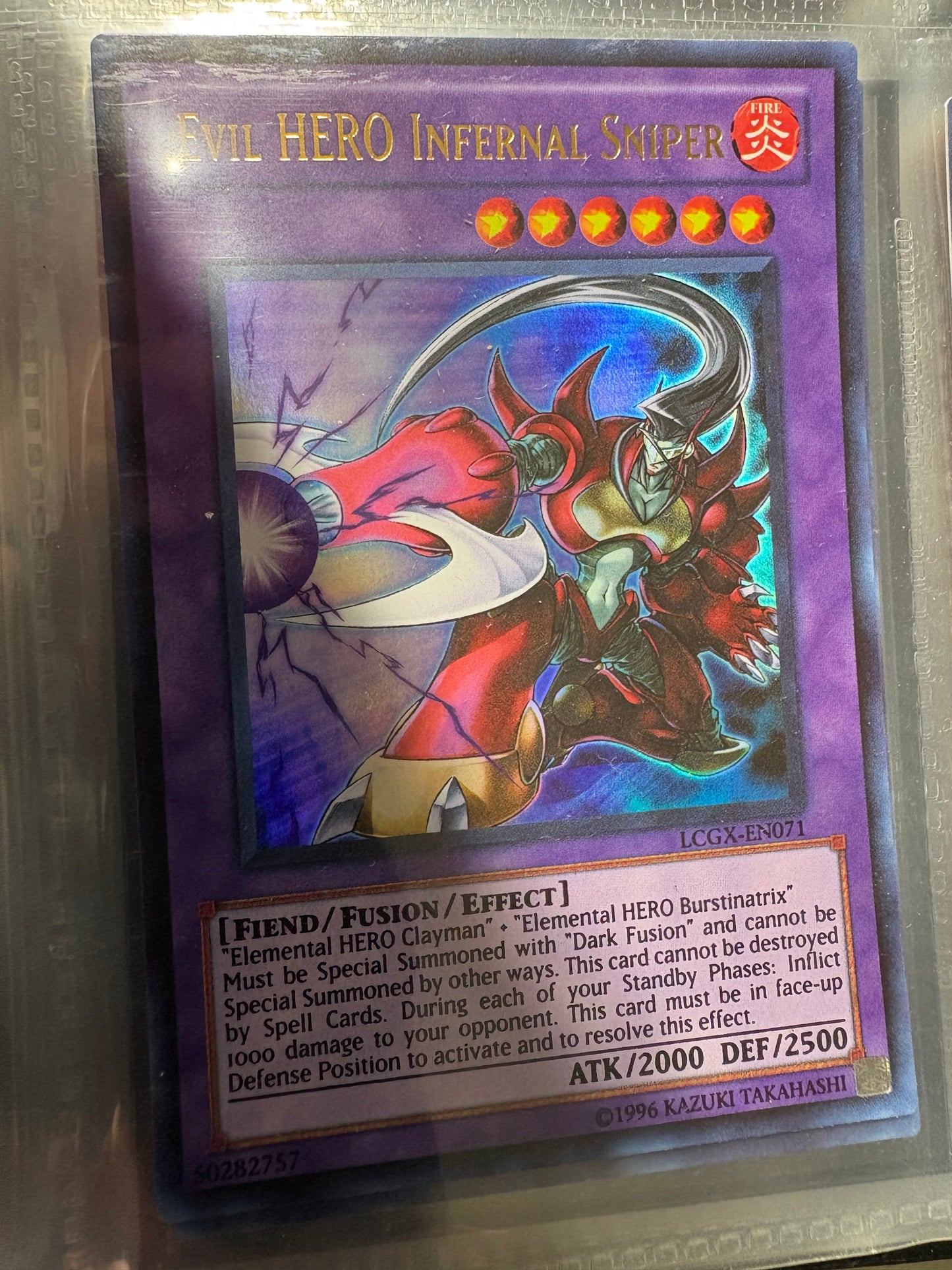 Evil HERO Infernal Sniper LCGX-EN071 Ultra Rare (Ungraded)