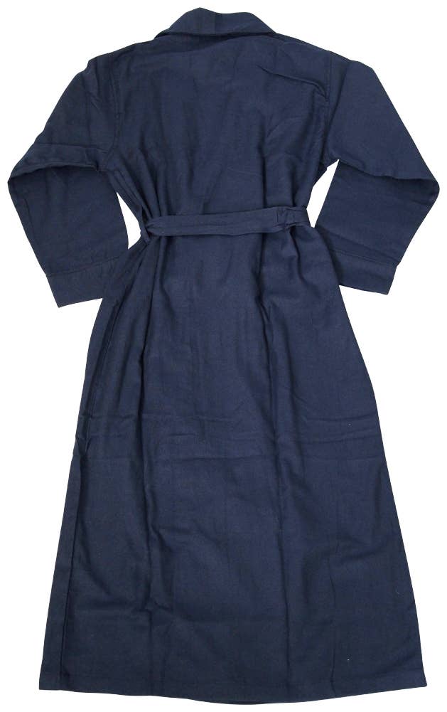 Norty Men's Flannel Bathrobe 41861 Navy Bath Robe: Large