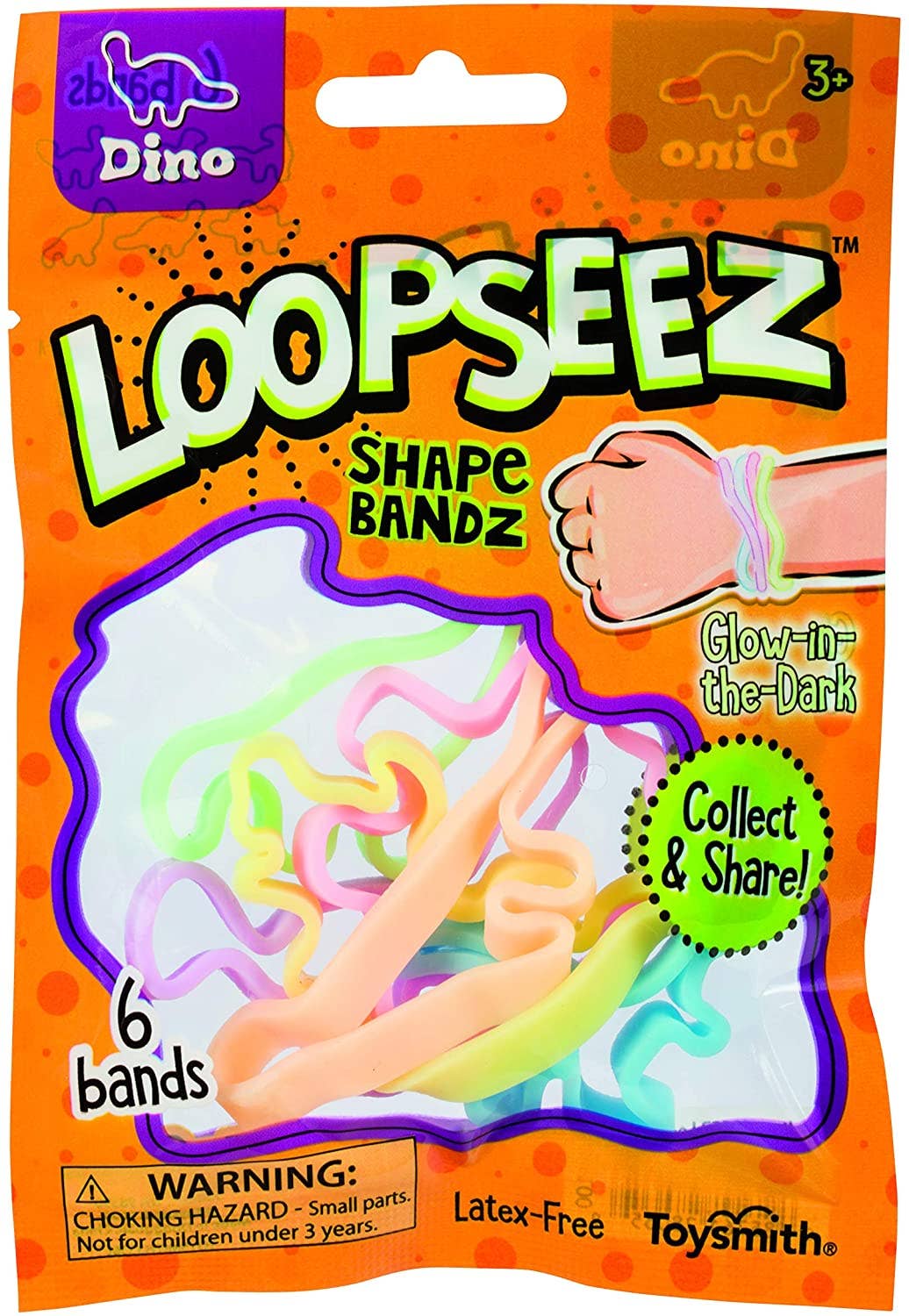 Loopseez Bands Asst 2, Farm Animal/Transport/Dino Shapes