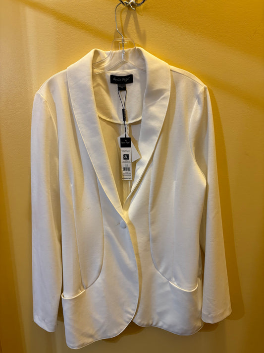Classic White Blazer - Elegant Professional Wear