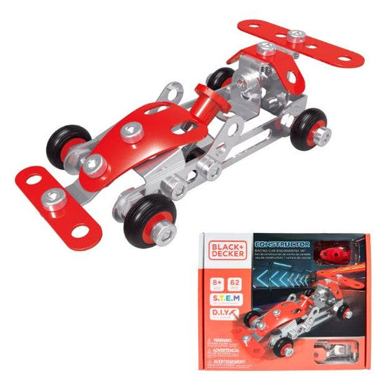 Black + Decker - 62PC Racing Car Engineering Set - STEM