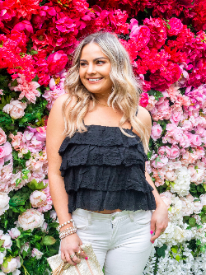 You're Making Me Blush Black Eyelet Ruffle Top Ruffle Top: Black / 2XL