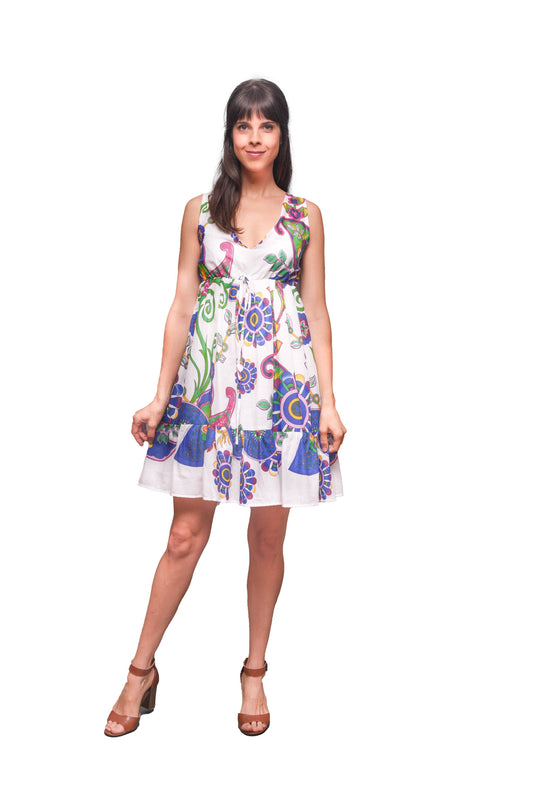 Blossom Bloom Sleeveless Summer Dress: 3 / One Size
