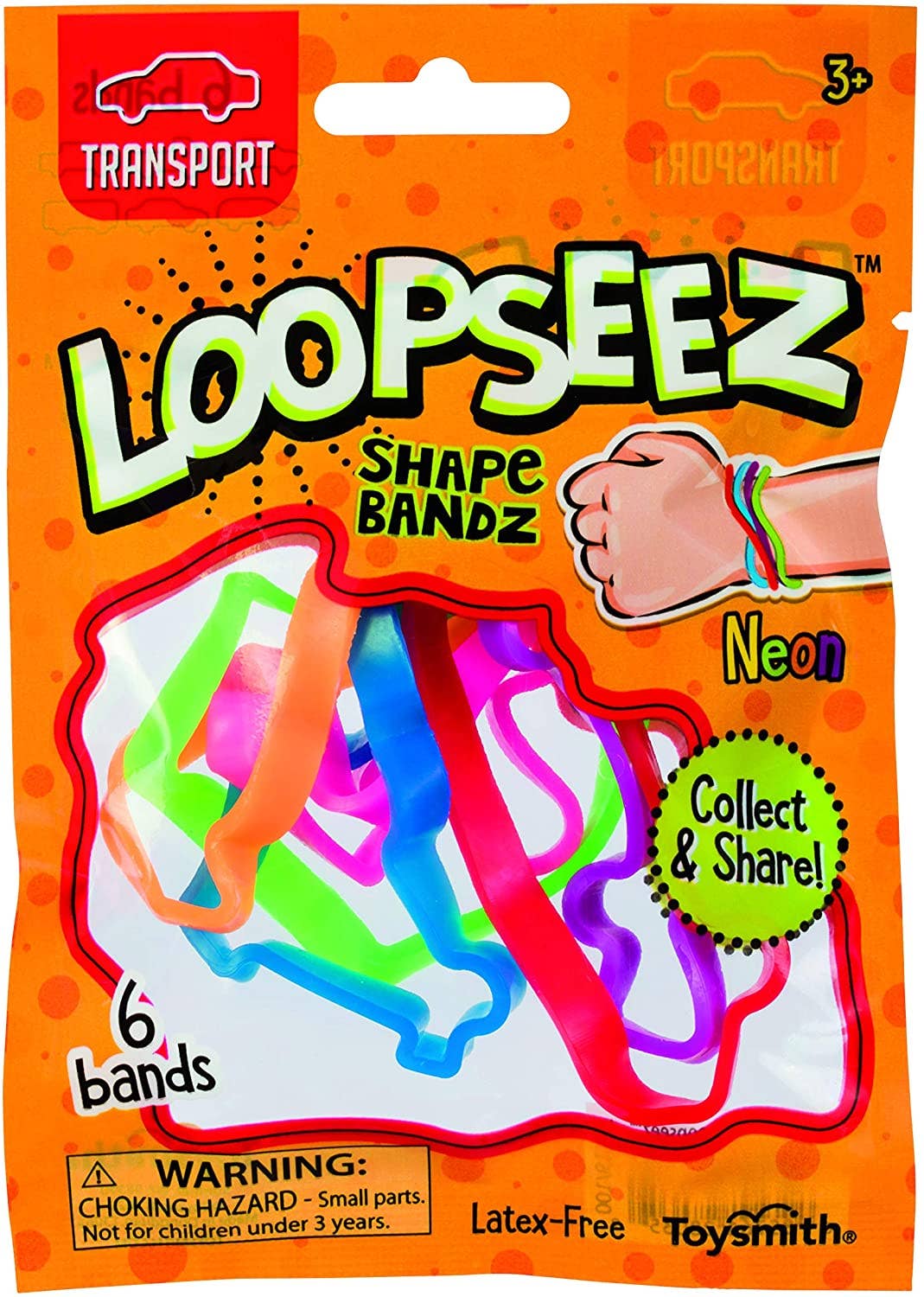Loopseez Bands  Asst 2, Farm Animal/Transport/Dino Shapes