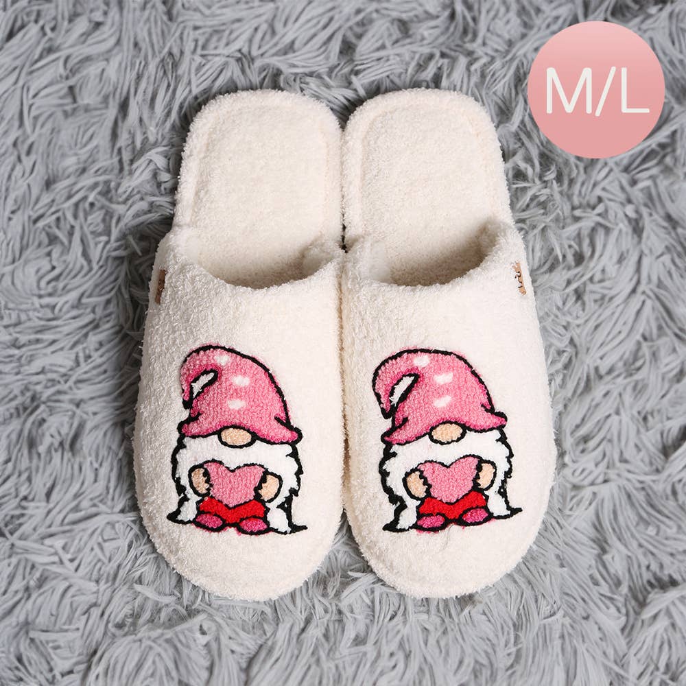 Dwarf Print Soft Home Indoor Floor Slippers: S/M