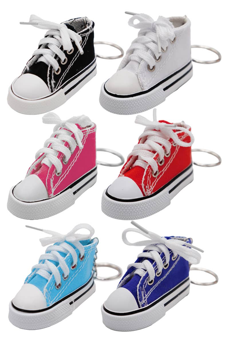 Canvas Rubber Sole Sneakers Novelty Key Chain
