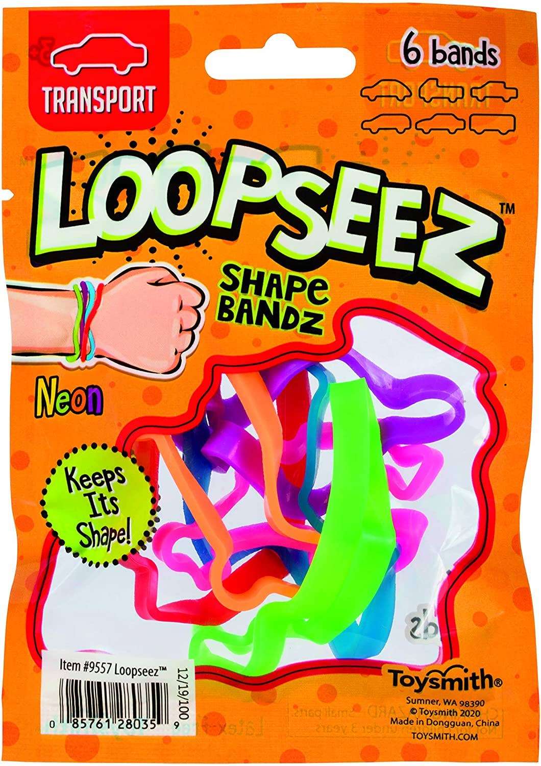 Loopseez Bands  Asst 2, Farm Animal/Transport/Dino Shapes