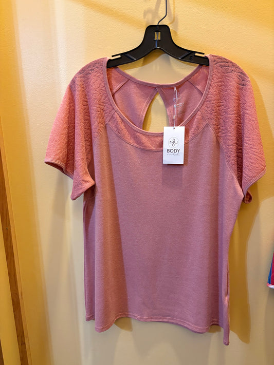 Women’s Textured Active T-Shirt in Dusty Rose