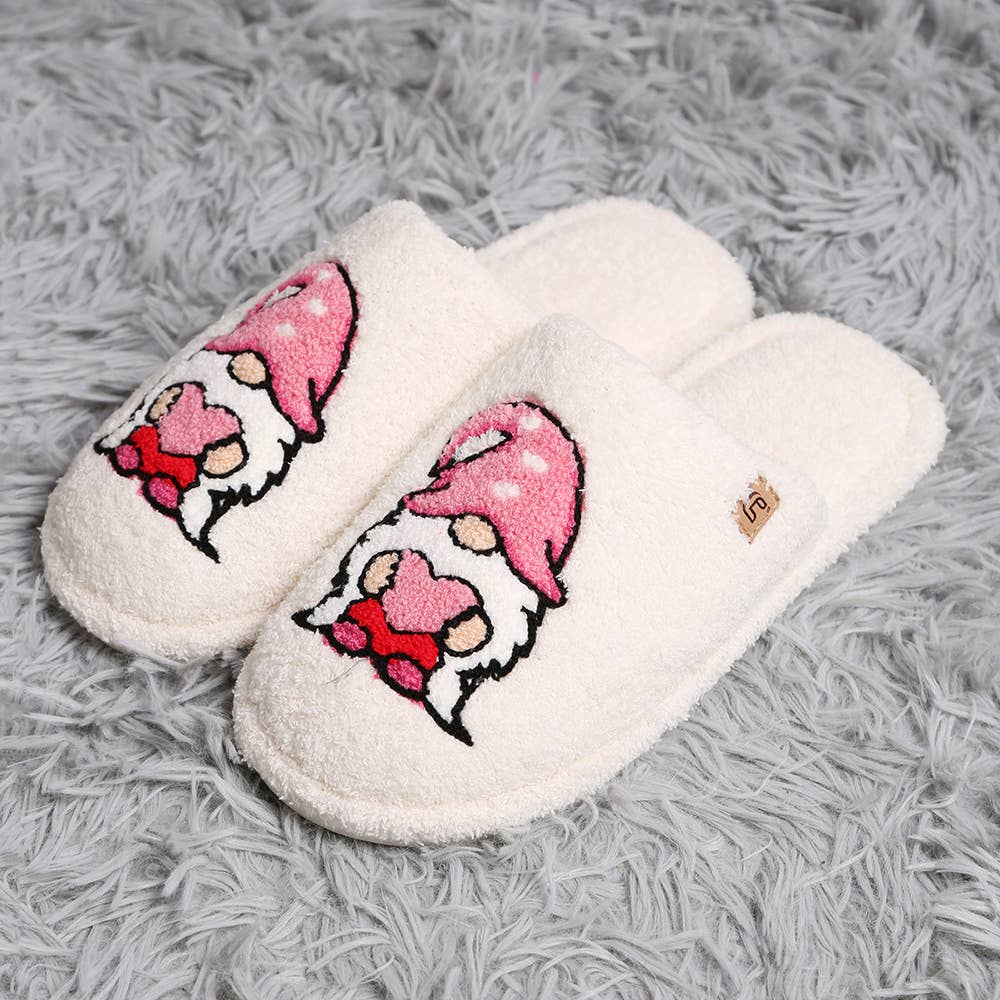 Dwarf Print Soft Home Indoor Floor Slippers: S/M