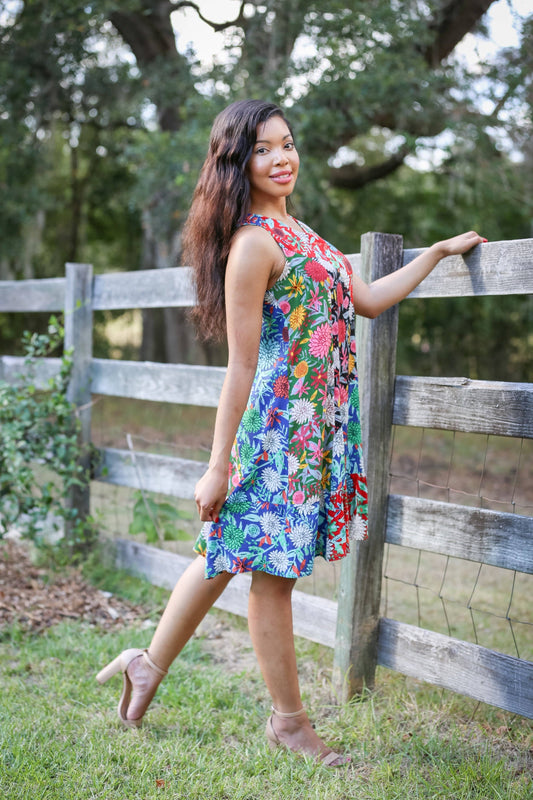 Bohemian Summer Fiesta Patchwork Dress: 2 / (Two Size Pack: S/M & L/XL)